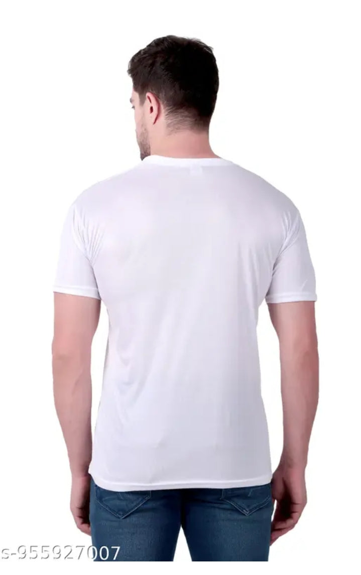 Men Solid Round Neck Half Sleeve T-Shirt Combo Pack of 3 (Yellow, White, Mustard ) 955927007