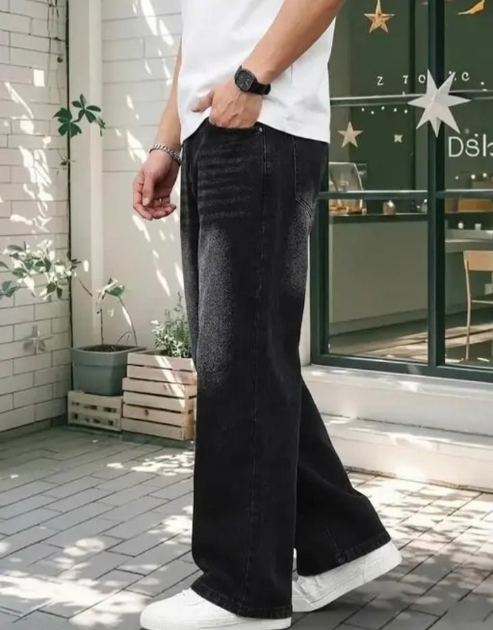 STYLISH WIDE LEG JEANS FOR MENS.  1040548272